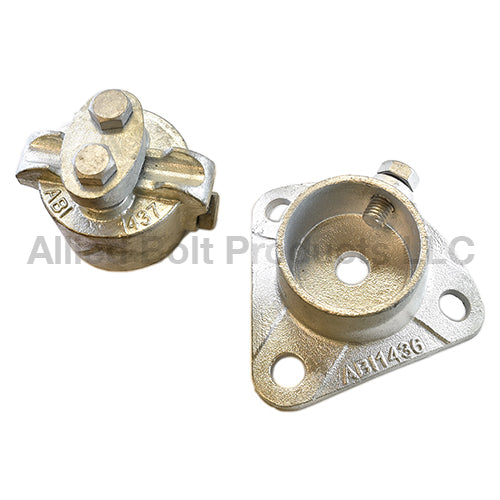 Pole Plate & End Fitting for 2" Pipe Kit - (MPN 1429)
