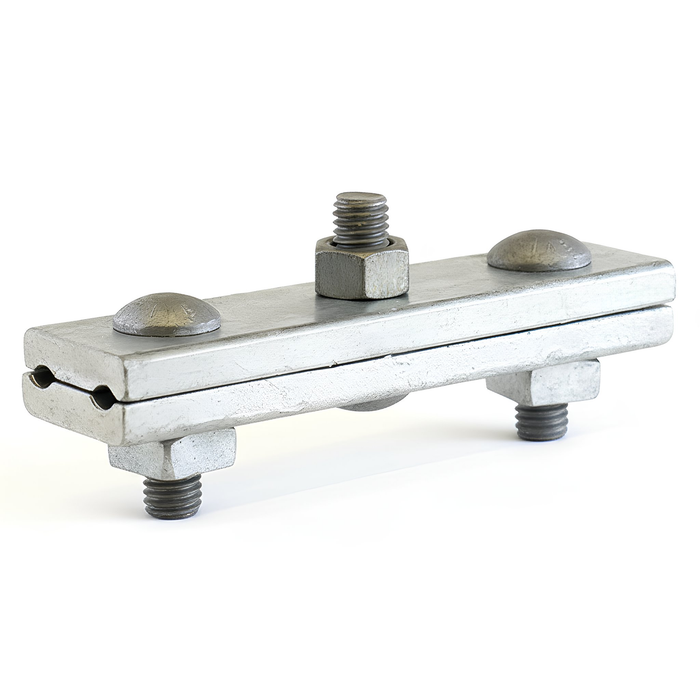 Three Bolt Guy Clamp - 1/2" Clamp, 5-7/8" X 1-9/16" Plates (MPN 5059)
