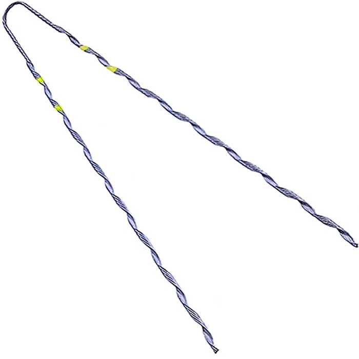 Guy Deadend Grip Steel Class B Coated - 1/4" (Yellow) (MPN AB110040)