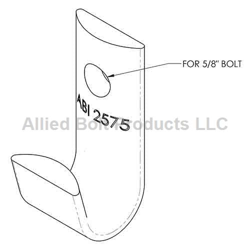 J Guy Hook for 5/8" Bolt -  (MPN 2575)