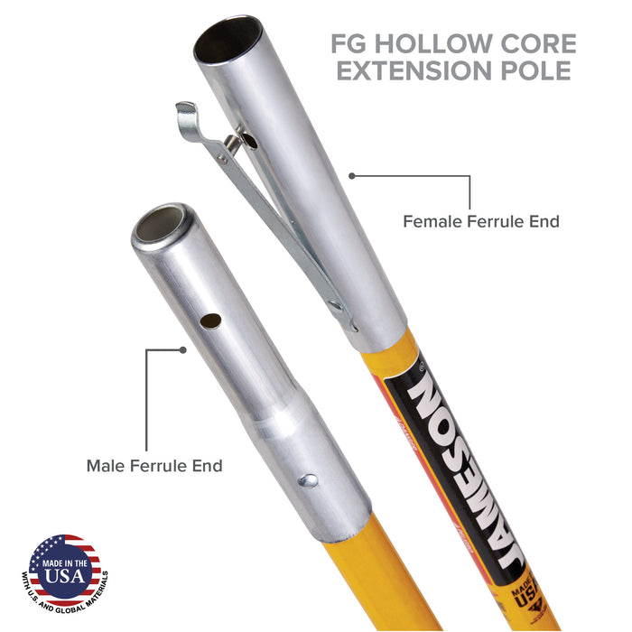 FG-Series Fiberglass Pole Lay-Up Kit w/ Wire Raiser -  (MPN FG-6-3W)