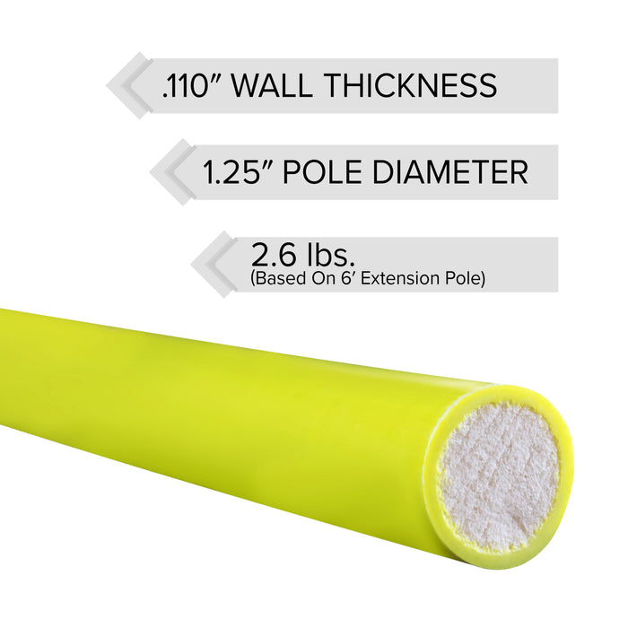 JE-Series Foam Core Extension Pole, 6' -  (MPN JE-6)