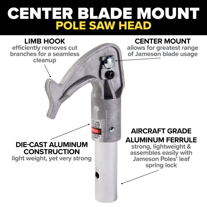 Pole Saw Head, Center Blade Mount -  (MPN PS-3FP)