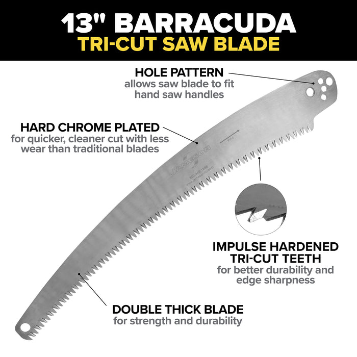 Barracuda Tri-Cut Saw Blade, 13" -  (MPN SB-13TE)