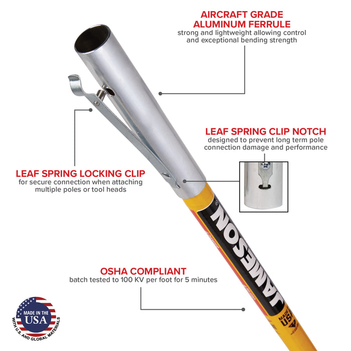 FG-Series Hollow Core Extension Pole - 6' (MPN FG-6)