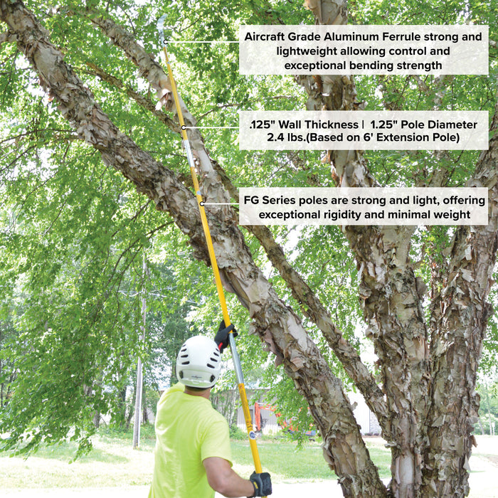 FG-Series Fiberglass Pole Lay-Up Kit w/ Wire Raiser -  (MPN FG-6-3W)