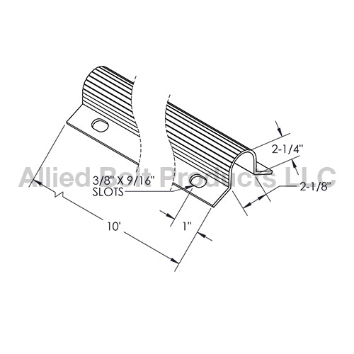Polyethylene U Cable Guard - 2" X 10' (MPN 9001-210)