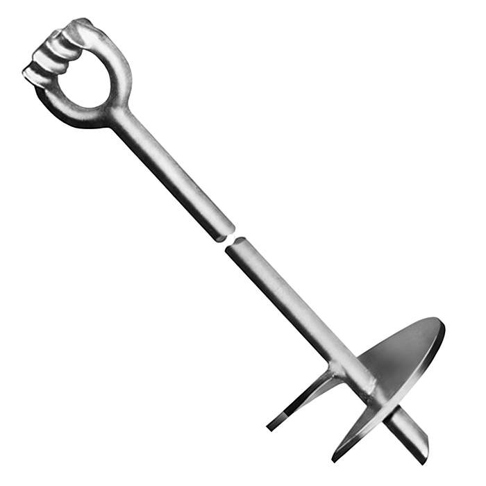 Triple Strand No-Wrench Screw Anchor - 10" Helix, 1-1/4" X 96" (MPN 1169)