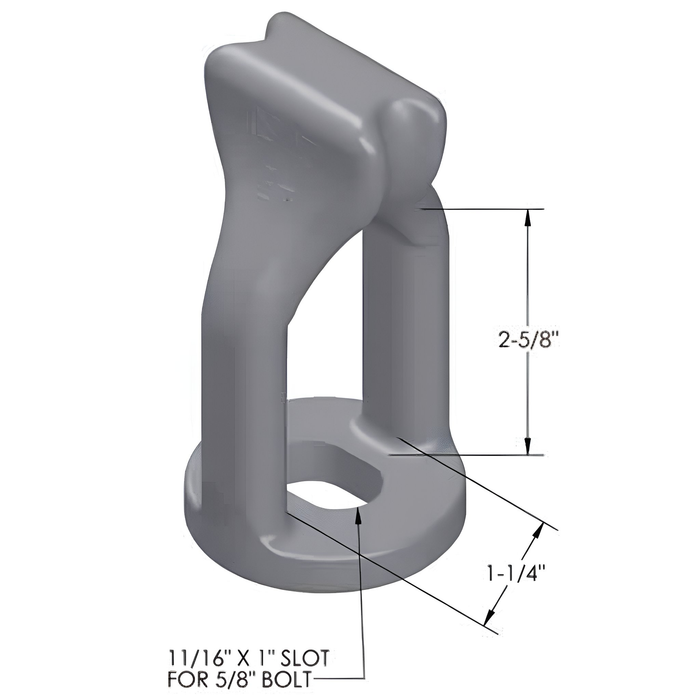 Straight Single Strand Eyelet - 5/8" (MPN 2050)