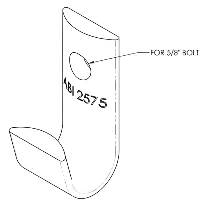 J Guy Hook for 5/8" Bolt -  (MPN 2575)