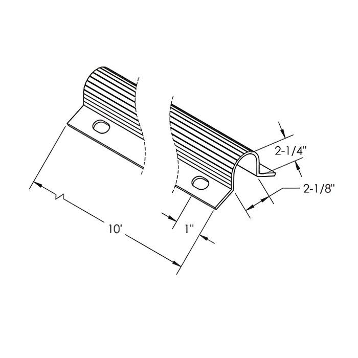 U Cable Guard, Polyethylene - 2" X 10' (MPN 9001-210)