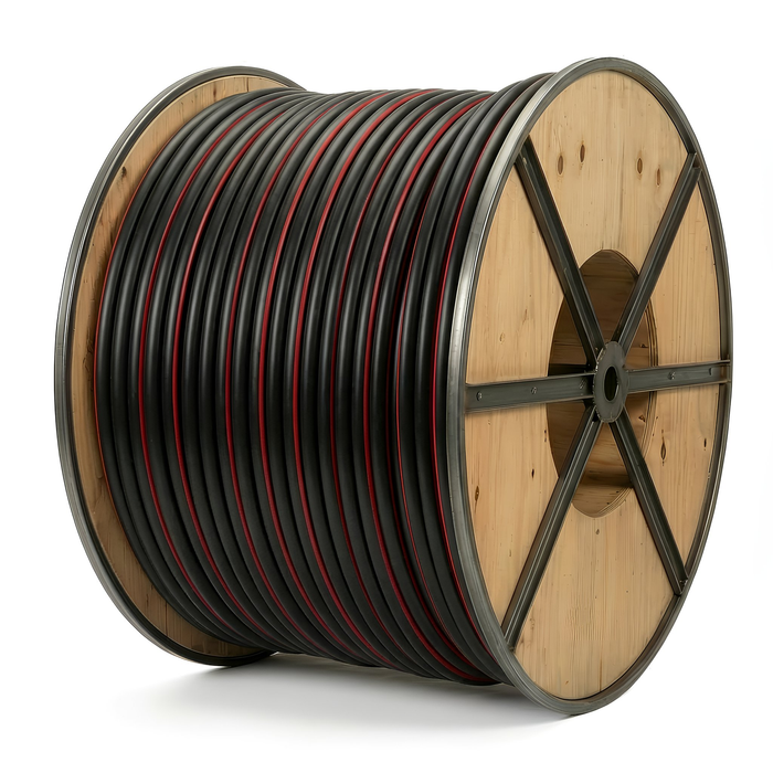 3" SDR 13.5 HDPE Conduit, Black w/ Red Stripes - 1000' Reel (MPN CH4BKRDA1SN)